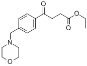 4-(4-(吗啉代甲基)苯基)-4-氧代丁酸乙酯 结构式