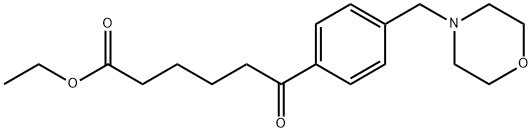 6-(4-(吗啉代甲基)苯基)-6-氧代己酸乙酯 结构式