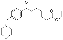 7-(4-(吗啉代甲基)苯基)-7-氧代庚酸乙酯 结构式