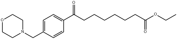 ETHYL 8-[4-(MORPHOLINOMETHYL)PHENYL]-8-OXOOCTANOATE 结构式