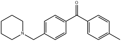 (4-(哌啶-1-基甲基)苯基)(对甲苯基)甲酮 结构式