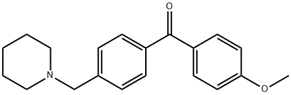 4-METHOXY-4'-PIPERIDINOMETHYL BENZOPHENONE 结构式