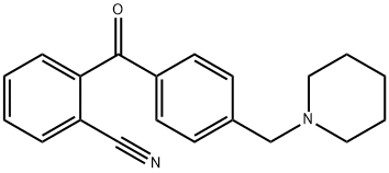 2-CYANO-4'-PIPERIDINOMETHYL BENZOPHENONE 结构式