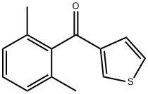 (2,6-二甲基苯基)(噻吩-3-基)甲酮 结构式