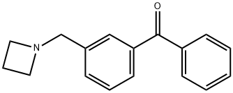 (3-(氮杂环丁烷-1-基甲基)苯基)(苯基)甲酮 结构式