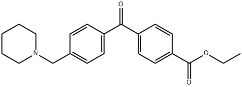 4-CARBOETHOXY-4'-PIPERIDINOMETHYL BENZOPHENONE 结构式