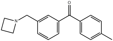 (3-(氮杂环丁烷-1-基甲基)苯基)(对甲苯基)甲酮 结构式