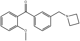 (3-(氮杂环丁烷-1-基甲基)苯基)(2-甲氧基苯基)甲酮 结构式