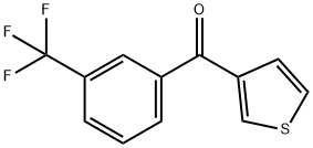 噻吩-3-基(3-(三氟甲基)苯基)甲酮 结构式