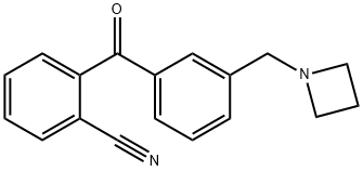 2-(3-(氮杂环丁烷-1-基甲基)苄基)苯甲腈 结构式