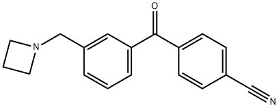 4-(3-(氮杂环丁烷-1-基甲基)苄基)苯甲腈 结构式