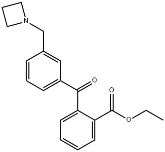 2-(3-(氮杂环丁烷-1-基甲基)苯甲酰基)苯甲酸乙酯 结构式