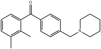 2,3-DIMETHYL-4'-PIPERIDINOMETHYL BENZOPHENONE 结构式