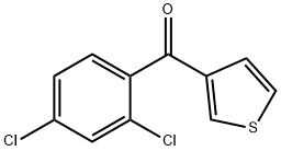 3-(2,4-DICHLOROBENZOYL)THIOPHENE 结构式