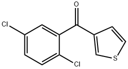 3-(2,5-DICHLOROBENZOYL)THIOPHENE 结构式