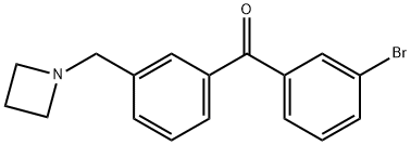 (3-(氮杂环丁烷-1-基甲基)苯基)(3-溴苯基)甲酮 结构式