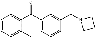 3'-AZETIDINOMETHYL-2,3-DIMETHYLBENZOPHENONE 结构式