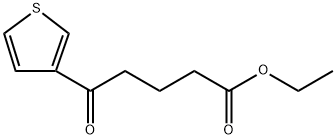 5-氧代-5-(噻吩-3-基)戊酸乙酯 结构式