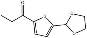 5-(1,3-DIOXOLAN-2-YL)-2-THIENYL ETHYL KETONE 结构式