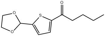 BUTYL 5-(1,3-DIOXOLAN-2-YL)-2-THIENYL KETONE 结构式