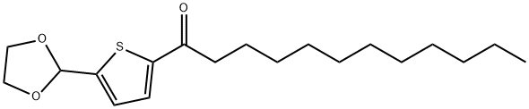 5-(1,3-DIOXOLAN-2-YL)-2-THIENYL UNDECYL KETONE 结构式