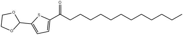 5-(1,3-DIOXOLAN-2-YL)-2-THIENYL DODECYL KETONE 结构式