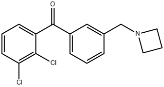 (3-(氮杂环丁烷-1-基甲基)苯基)(2,3-二氯苯基)甲酮 结构式