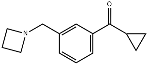 3-(AZETIDINOMETHYL)PHENYL CYCLOPROPYL KETONE 结构式