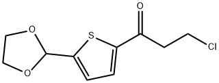 2-CHLOROETHYL 5-(1,3-DIOXOLAN-2-YL)-2-THIENYL KETONE 结构式