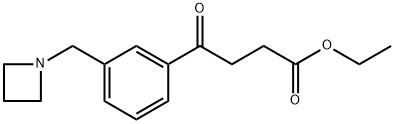 4-(3-(氮杂环丁烷-1-基甲基)苯基)-4-氧代丁酸乙酯 结构式