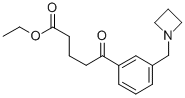 5-(3-(氮杂环丁烷-1-基甲基)苯基)-5-氧代戊酸乙酯 结构式