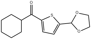 CYCLOHEXYL 5-(1,3-DIOXOLAN-2-YL)-2-THIENYL KETONE 结构式