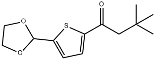 2,2-DIMETHYLPROPYL 5-(1,3-DIOXOLAN-2-YL)-2-THIENYL KETONE 结构式