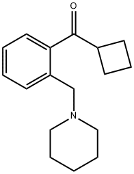 环丁基(2-(哌啶-1-基甲基)苯基)甲酮 结构式