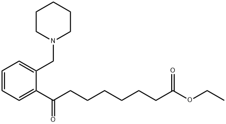 8-氧代-8-(2-(哌啶-1-基甲基)苯基)辛酸乙酯 结构式