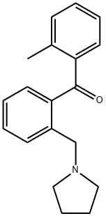 (2-(吡咯烷-1-基甲基)苯基)(邻甲苯基)甲酮 结构式