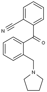 2-CYANO-2'-PYRROLIDINOMETHYL BENZOPHENONE 结构式
