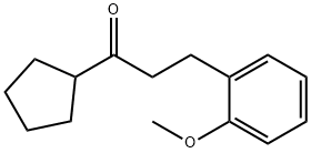 CYCLOPENTYL 2-(2-METHOXYPHENYL)ETHYL KETONE 结构式