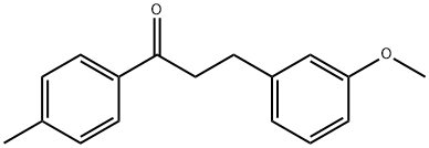 3-(3-甲氧基苯基)-1-(对甲苯基)丙-1-酮 结构式