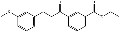 3'-CARBOETHOXY-3-(3-METHOXYPHENYL)PROPIOPHENONE 结构式