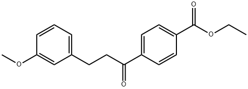 4'-CARBOETHOXY-3-(3-METHOXYPHENYL)PROPIOPHENONE 结构式