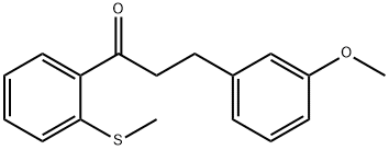 3-(3-METHOXYPHENYL)-2'-THIOMETHYLPROPIOPHENONE 结构式