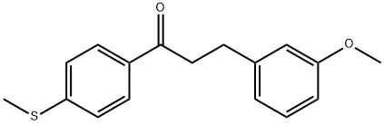 3-(3-METHOXYPHENYL)-4'-THIOMETHYLPROPIOPHENONE 结构式