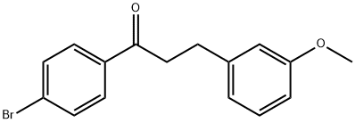 4'-BROMO-3-(3-METHOXYPHENYL)PROPIOPHENONE 结构式