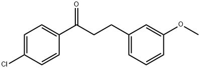 4'-CHLORO-3-(3-METHOXYPHENYL)PROPIOPHENONE 结构式