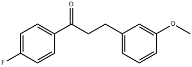 4'-FLUORO-3-(3-METHOXYPHENYL)PROPIOPHENONE 结构式