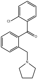 2-CHLORO-2'-PYRROLIDINOMETHYL BENZOPHENONE 结构式