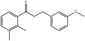 2',3'-DIMETHYL-3-(3-METHOXYPHENYL)PROPIOPHENONE 结构式