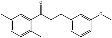 2',5'-DIMETHYL-3-(3-METHOXYPHENYL)PROPIOPHENONE 结构式