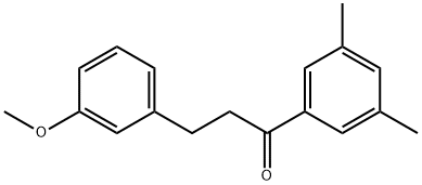 3',5'-DIMETHYL-3-(3-METHOXYPHENYL)PROPIOPHENONE 结构式